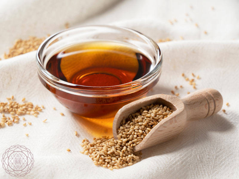 Ayurvedic oil pulling benefits with sesame oil