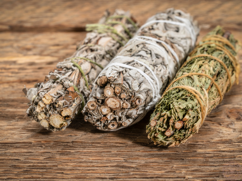 mugwort smudging bundles